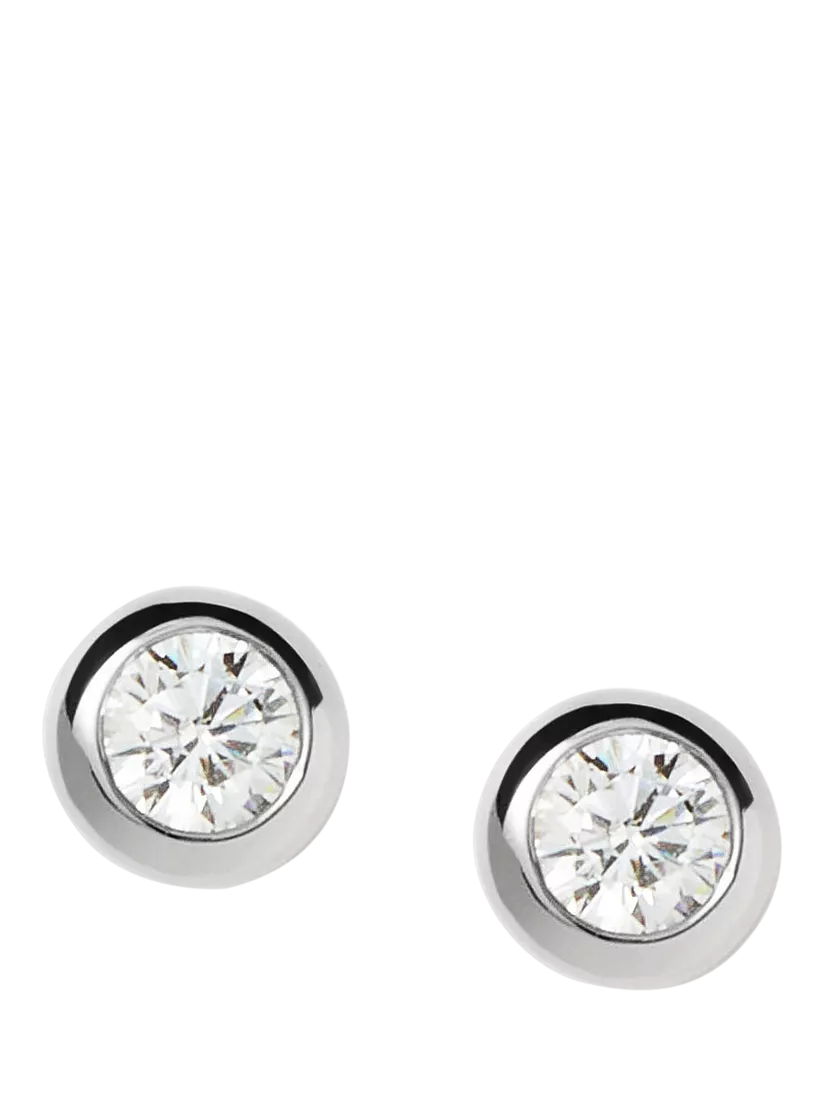 Missoma Round Cubic Zirconia Stud Earrings