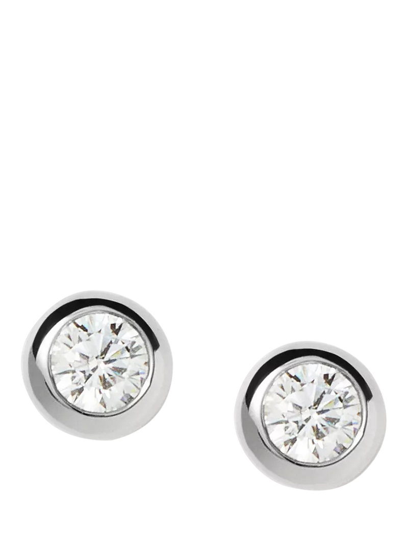 Missoma Round Cubic Zirconia Stud Earrings