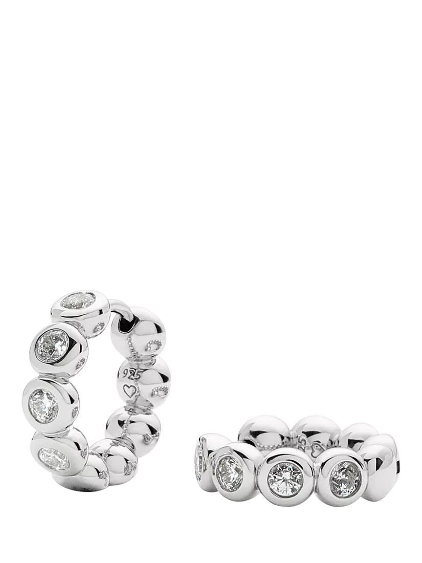 Missoma Beaded Crystal Small Hoop Earrings