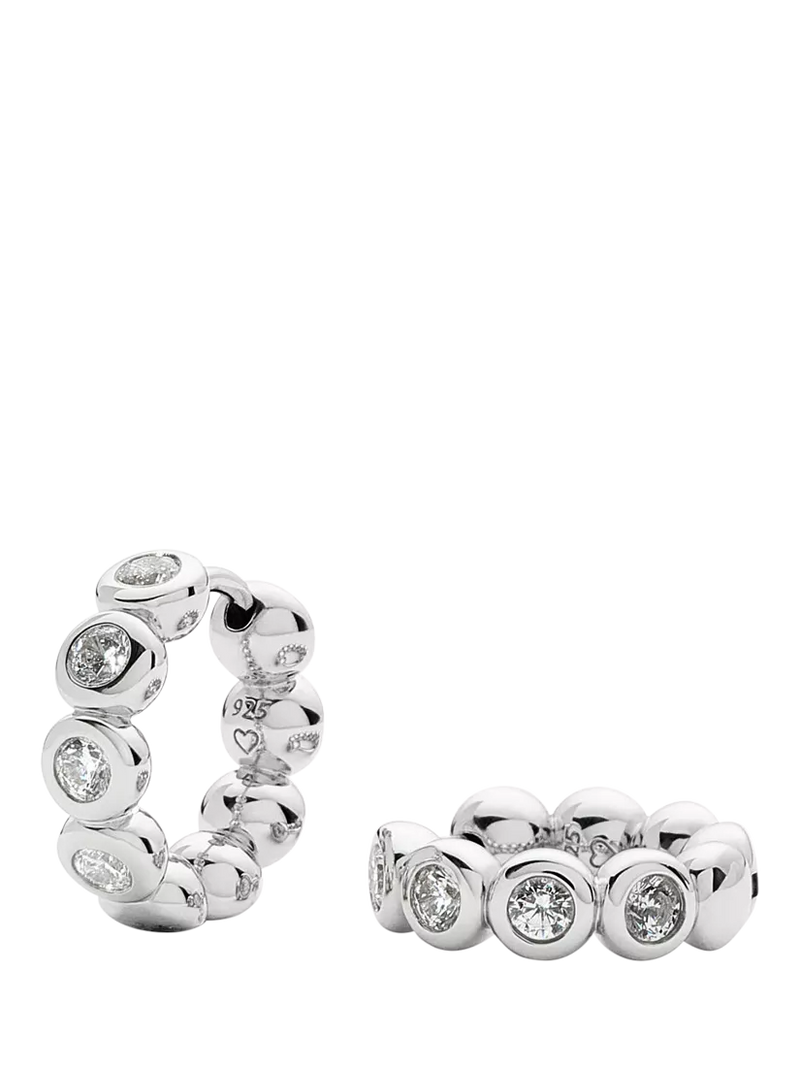Missoma Beaded Crystal Small Hoop Earrings