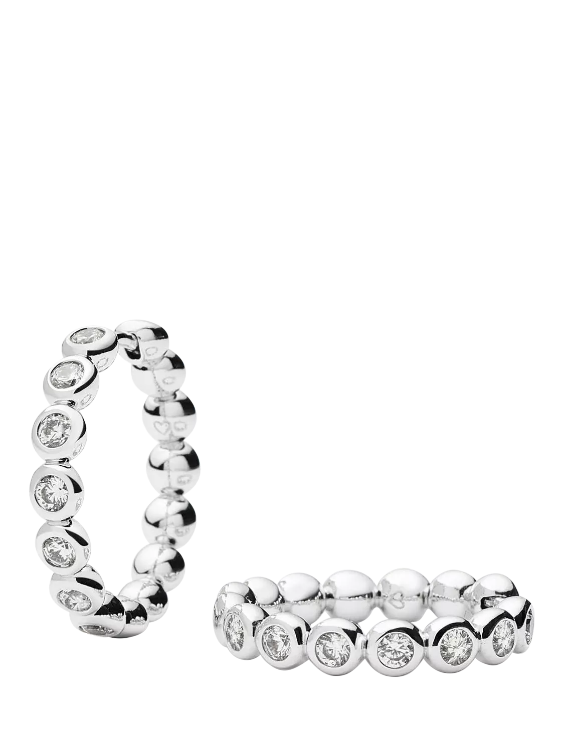Missoma Beaded Crystal Hoop Earrings