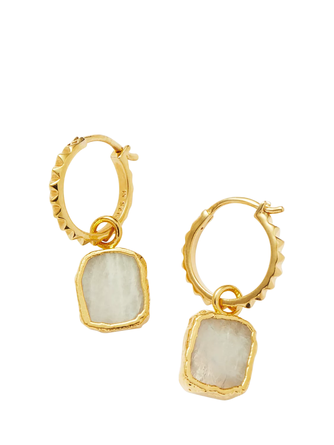 Missoma Mini Charm Hoop Earrings