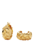 Missoma waffle mini hoop earrings 14mm gold vermeil, UK version