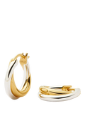 Missoma Lucy Williams Entwine small hoop earrings gold silver - British product