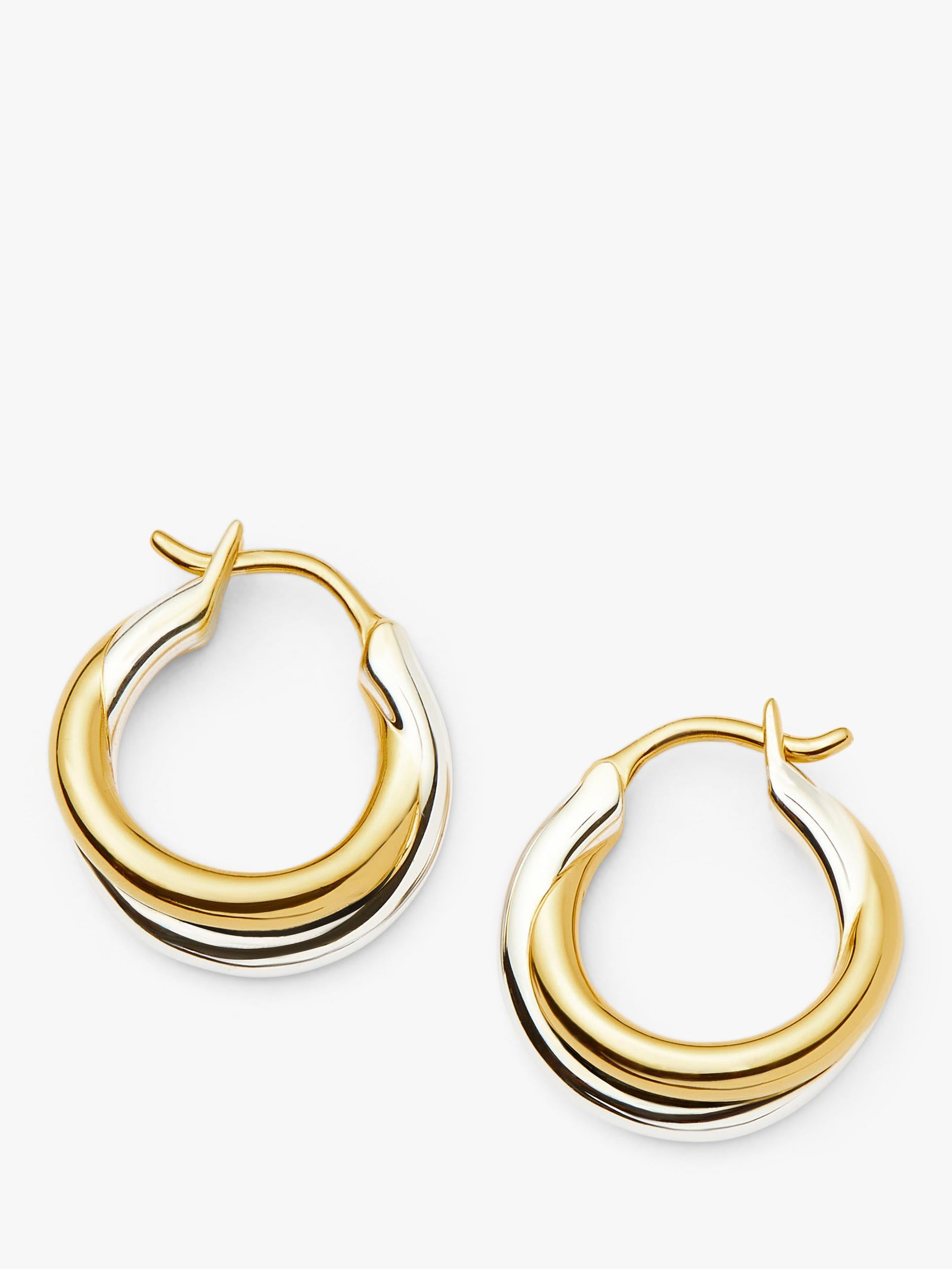Missoma Lucy Williams Entwine small hoop earrings gold silver - British product