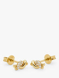 Missoma Molten Snow gold stud earrings, imported from the UK