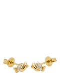 Missoma Molten Snow gold stud earrings, imported from the UK