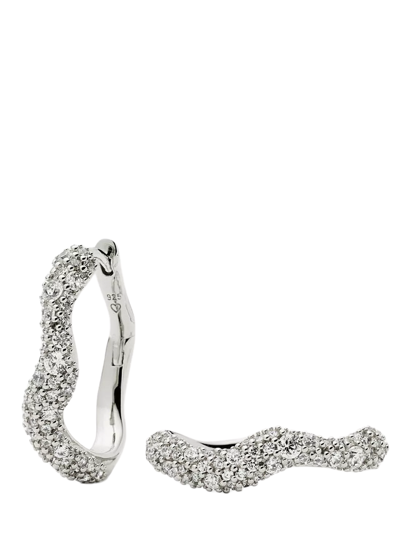Missoma Molten Snow Small Hoop Earrings
