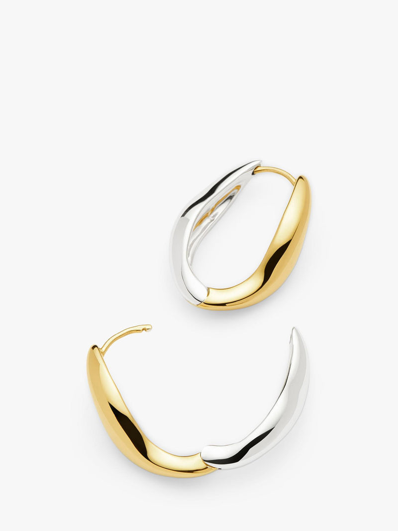 Missoma small hoop earrings mixed metals (British brand)