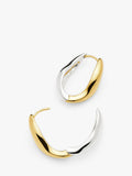 Missoma small hoop earrings mixed metals (British brand)