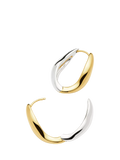 Missoma small hoop earrings mixed metals (British brand)