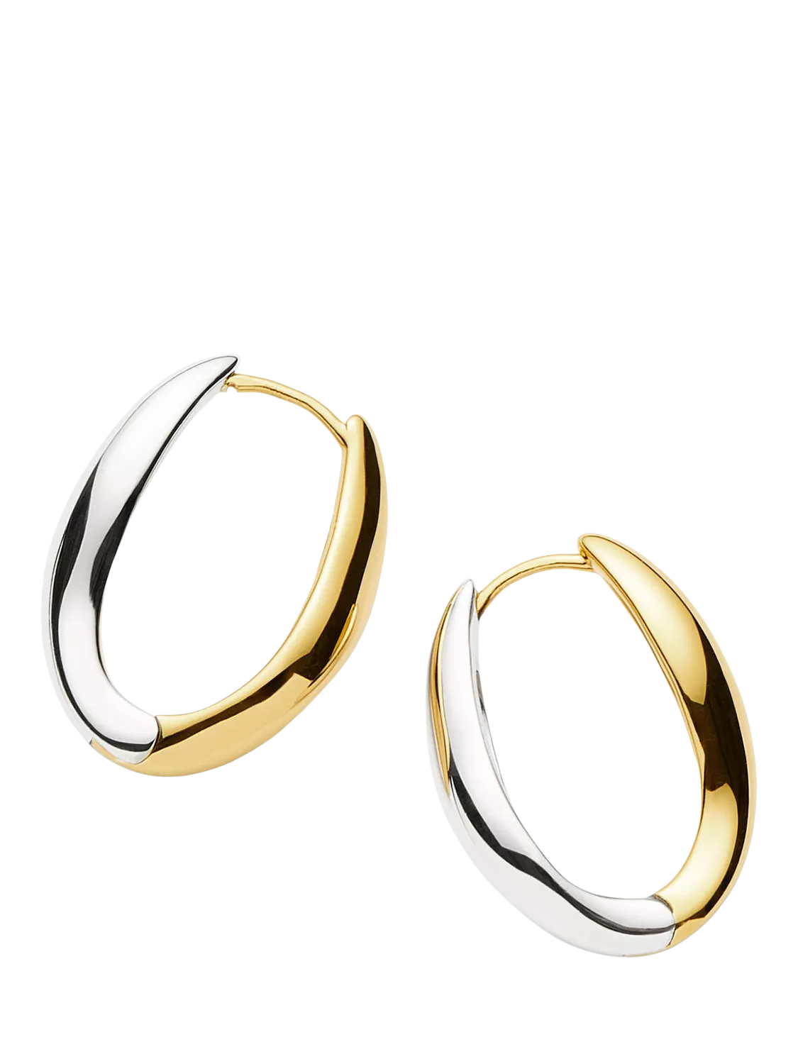 Missoma small hoop earrings mixed metals (British brand)
