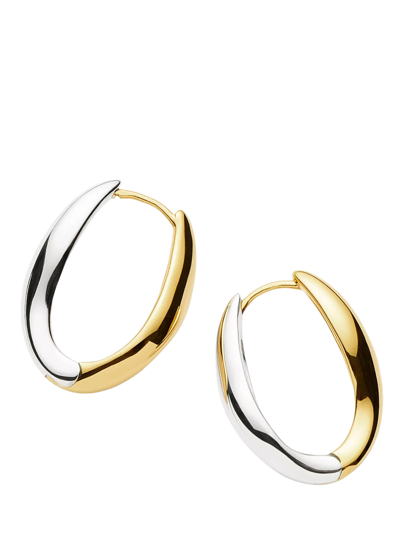 Missoma small hoop earrings mixed metals (British brand)
