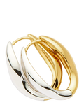 Missoma small hoop earrings mixed metals (British brand)