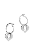 Missoma Heart Charm Hoop Earrings