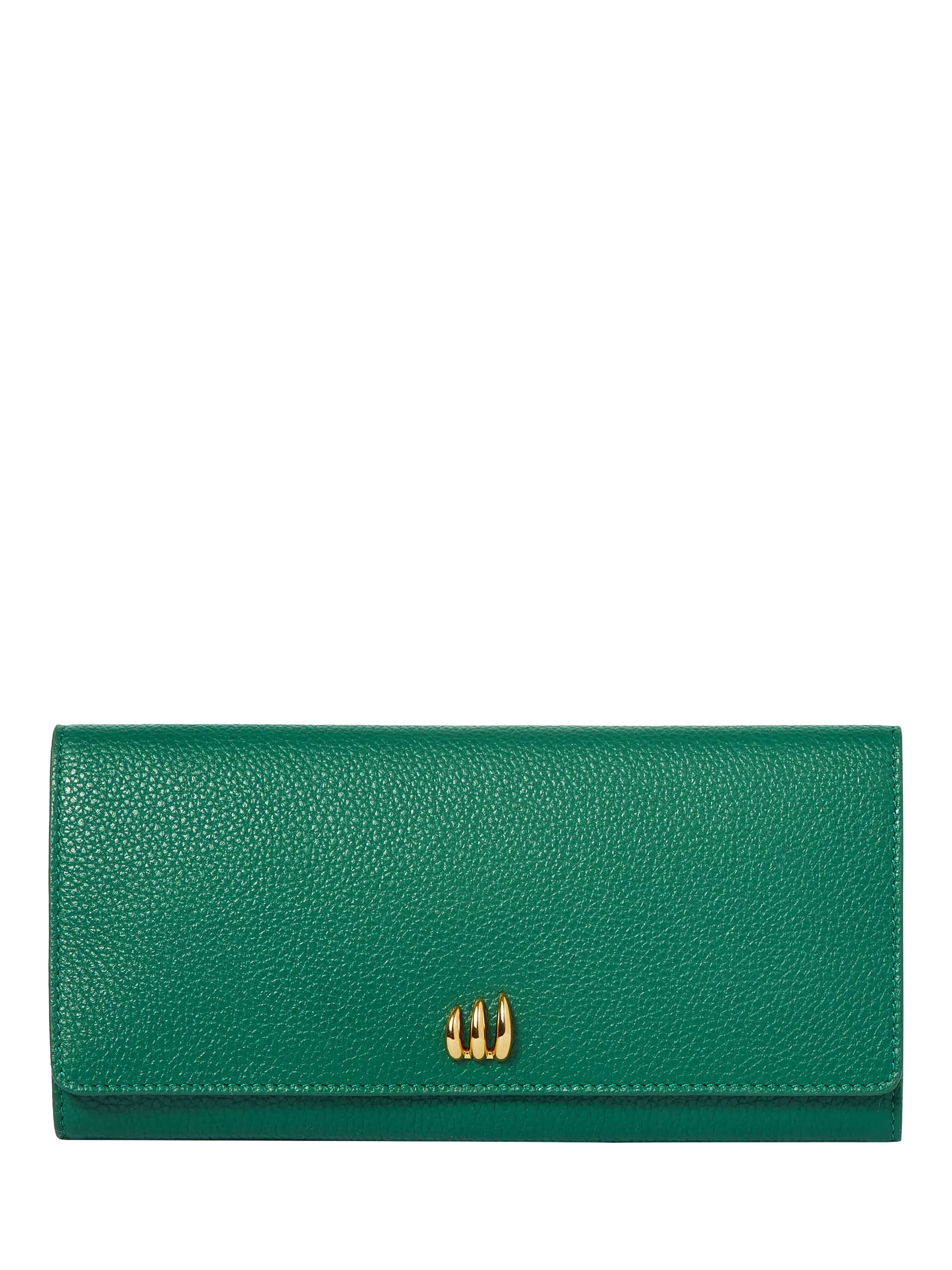 Missoma green leather jewellery roll, UK version