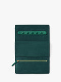 Missoma green leather jewellery roll, UK version