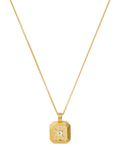Missoma Amethyst Birthstone Ridged Pendant Necklace