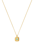 Missoma Amethyst Birthstone Ridged Pendant Necklace