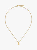Missoma gold birthstone pendant necklace cubic zirconia (British brand)