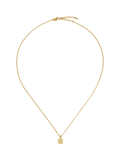 Missoma gold birthstone pendant necklace cubic zirconia (British brand)