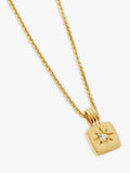 Missoma gold birthstone pendant necklace cubic zirconia (British brand)