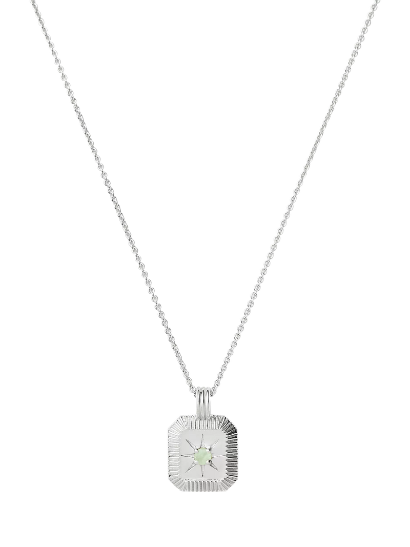 Missoma Birthstone Ridged Pendant Necklace