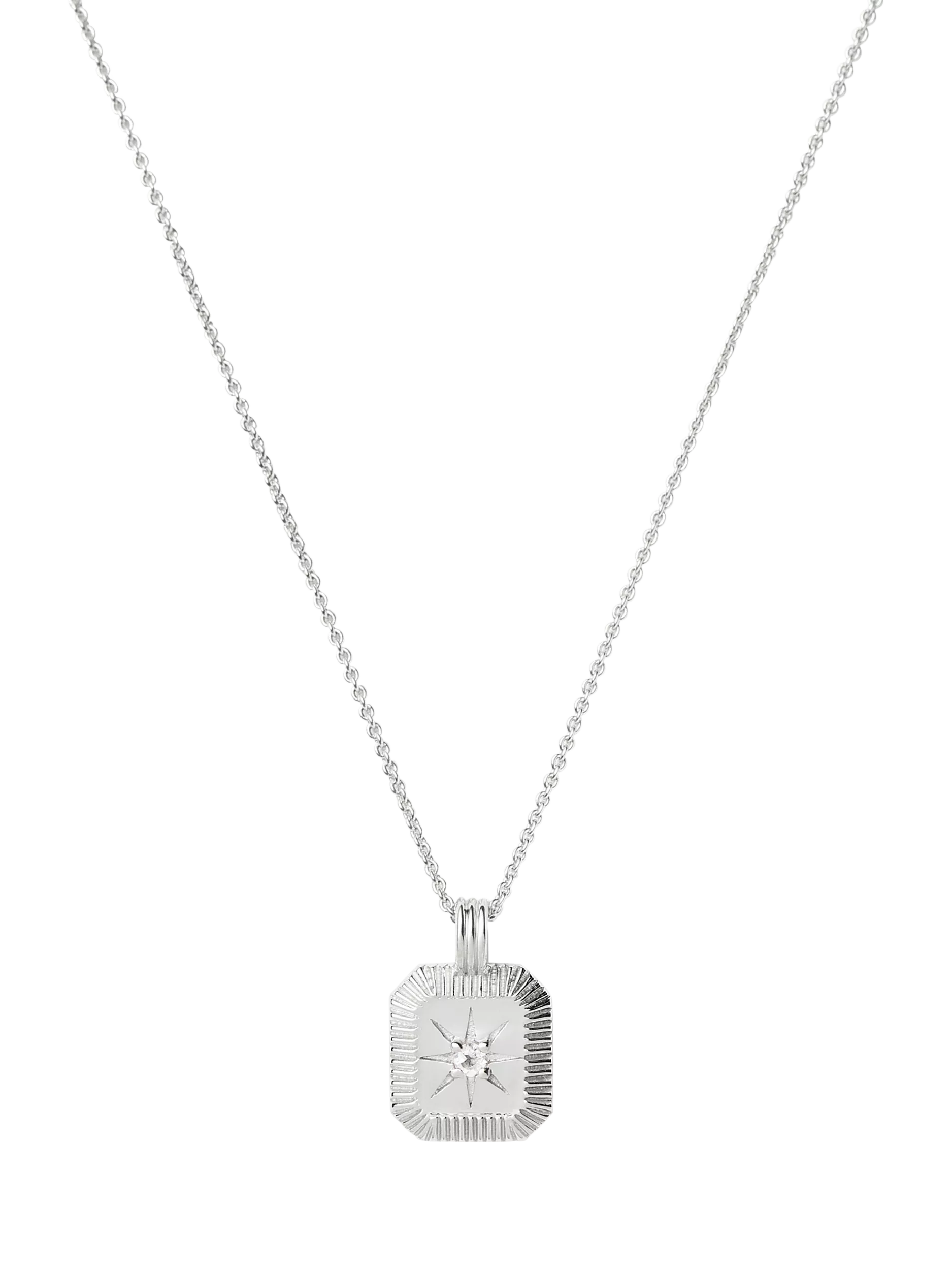 Missoma Birthstone Ridged Pendant Necklace