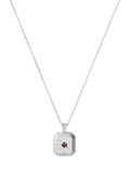 Missoma Birthstone Ridged Pendant Necklace