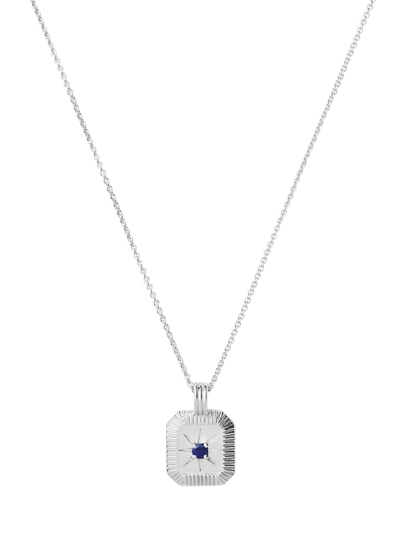 Missoma Birthstone Ridged Pendant Necklace
