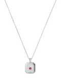Missoma Birthstone Ridged Pendant Necklace