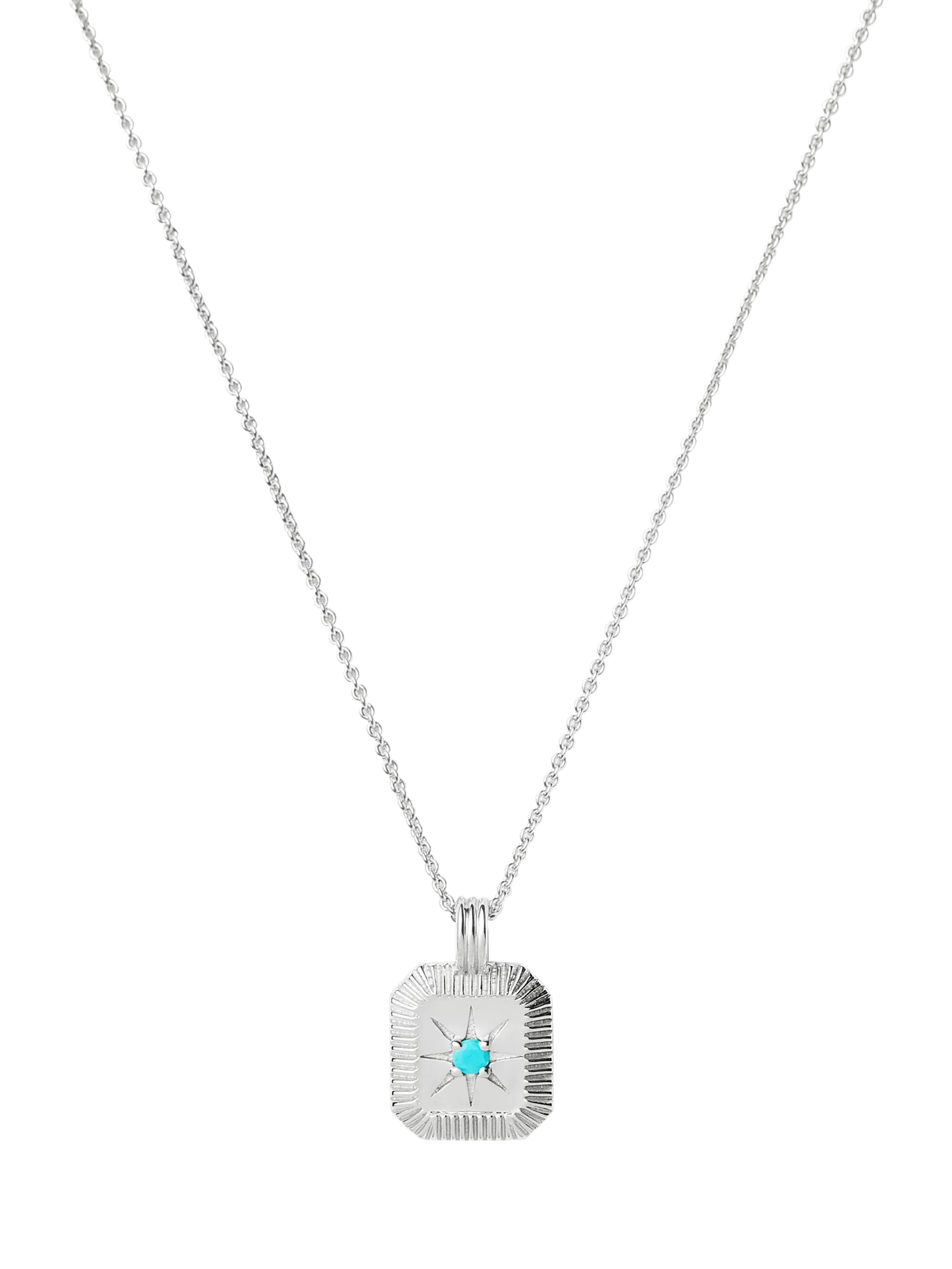 Missoma Birthstone Ridged Pendant Necklace