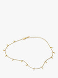 Missoma crystal drop choker necklace in gold 38cm (British brand)