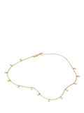 Missoma crystal drop choker necklace in gold 38cm (British brand)