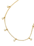 Missoma crystal drop choker necklace in gold 38cm (British brand)