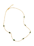 Missoma gold malachite choker necklace 42cm (British brand)