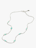 Missoma Molten Amazonite Charm Necklace in silver - British product