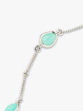 Missoma Molten Amazonite Charm Necklace in silver - British product