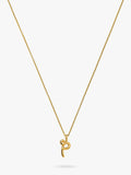 Missoma initial pendant necklace gold vermeil recycled sterling silver - British product