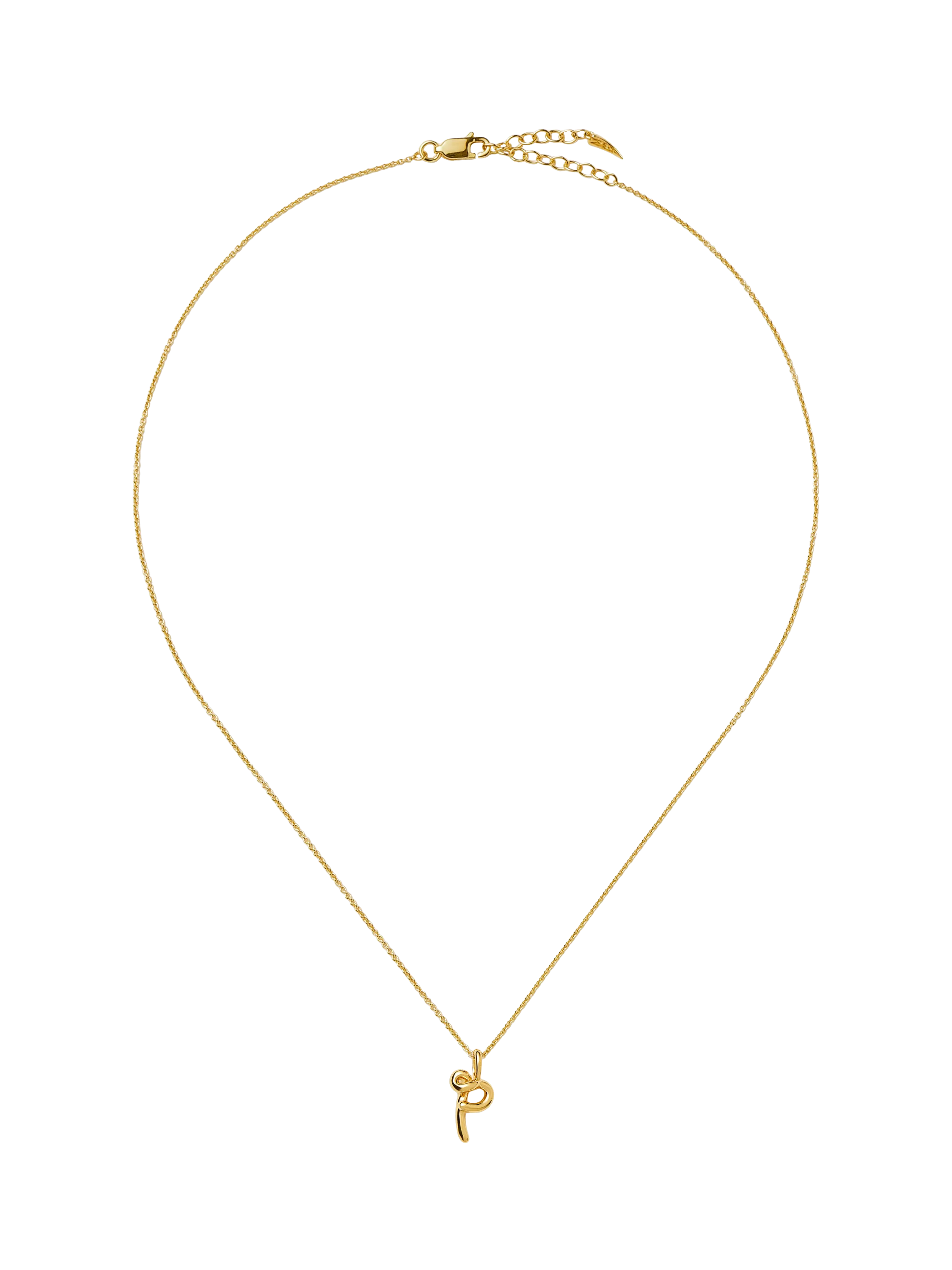 Missoma initial pendant necklace gold vermeil recycled sterling silver - British product