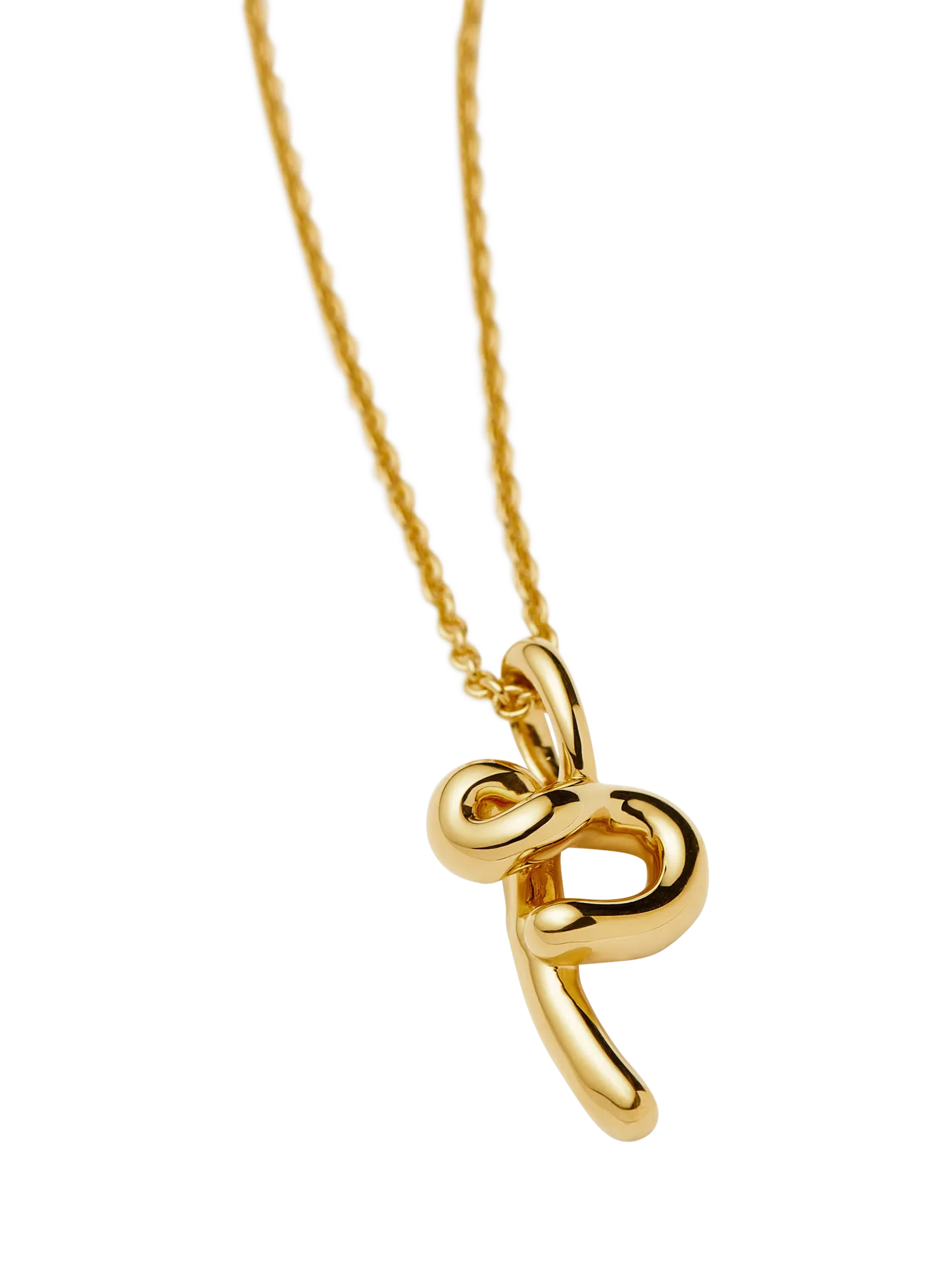 Missoma initial pendant necklace gold vermeil recycled sterling silver - British product