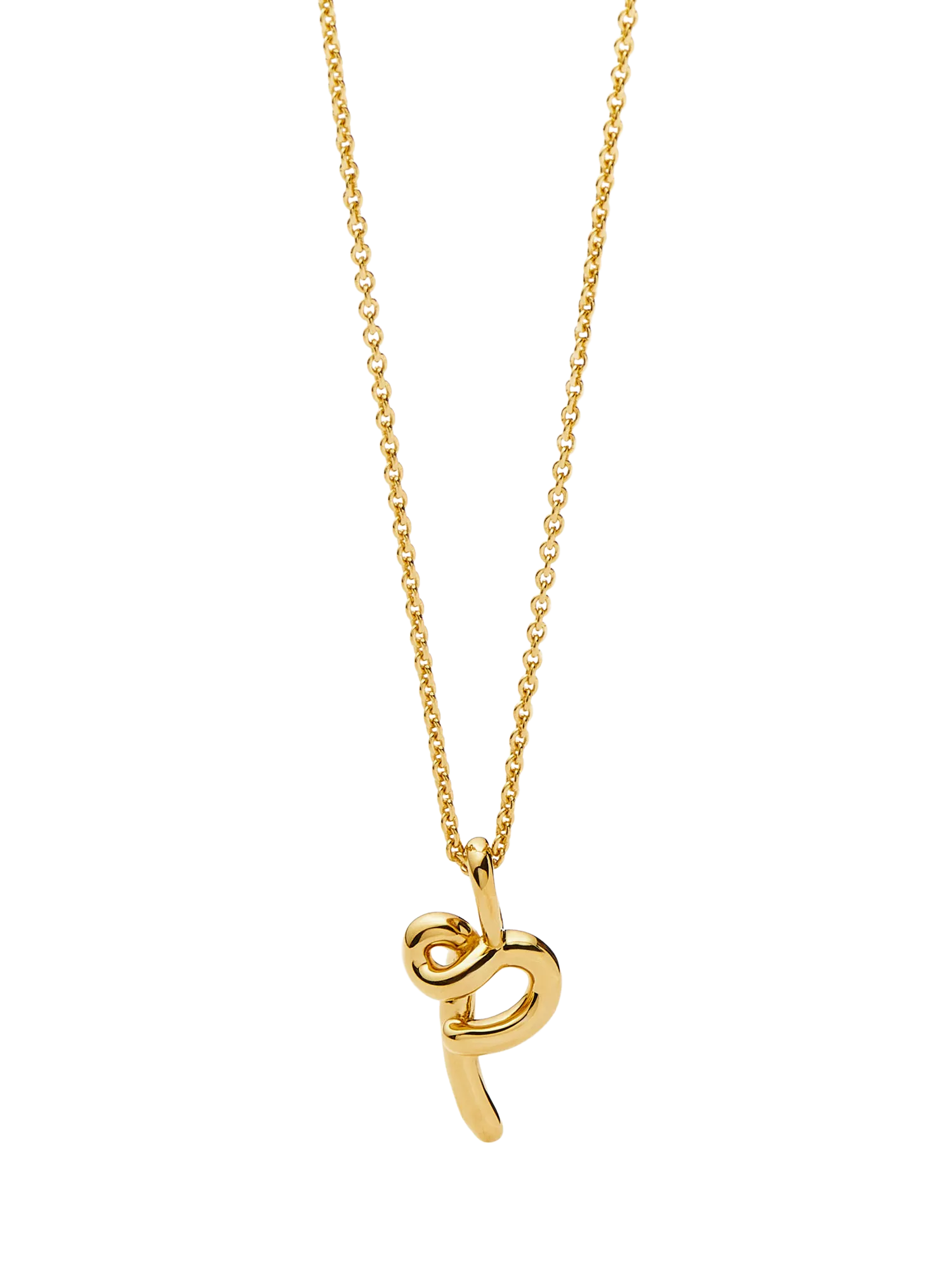 Missoma initial pendant necklace gold vermeil recycled sterling silver - British product