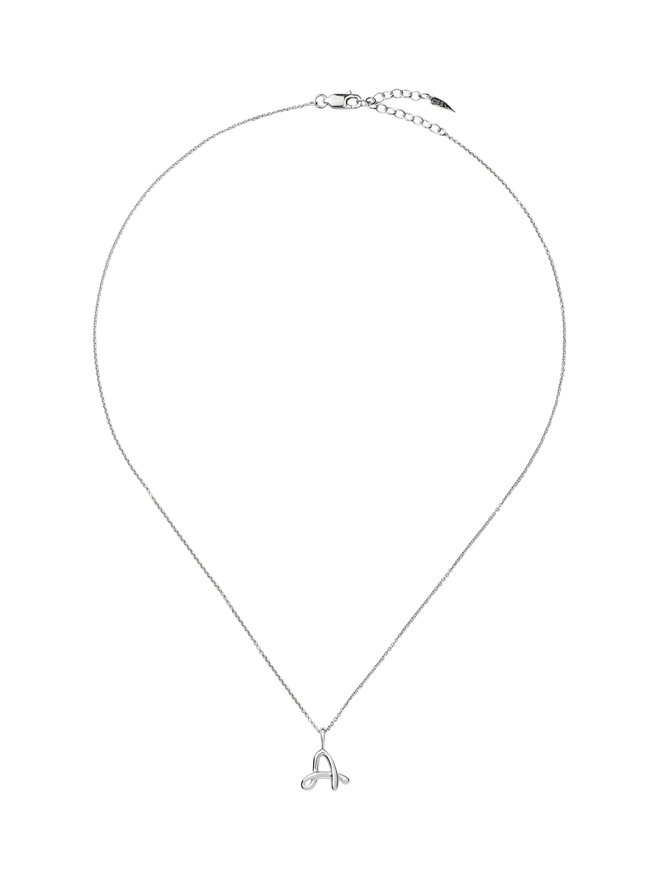 Missoma Curly Molten Mini Initial Pendant Necklace, A