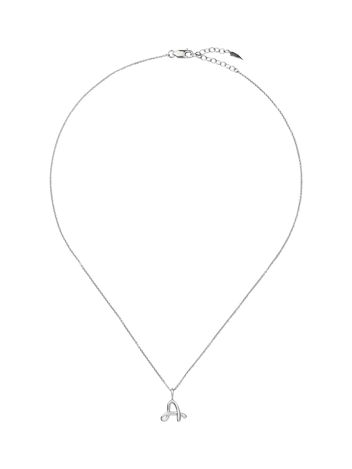 Missoma Curly Molten Mini Initial Pendant Necklace, A