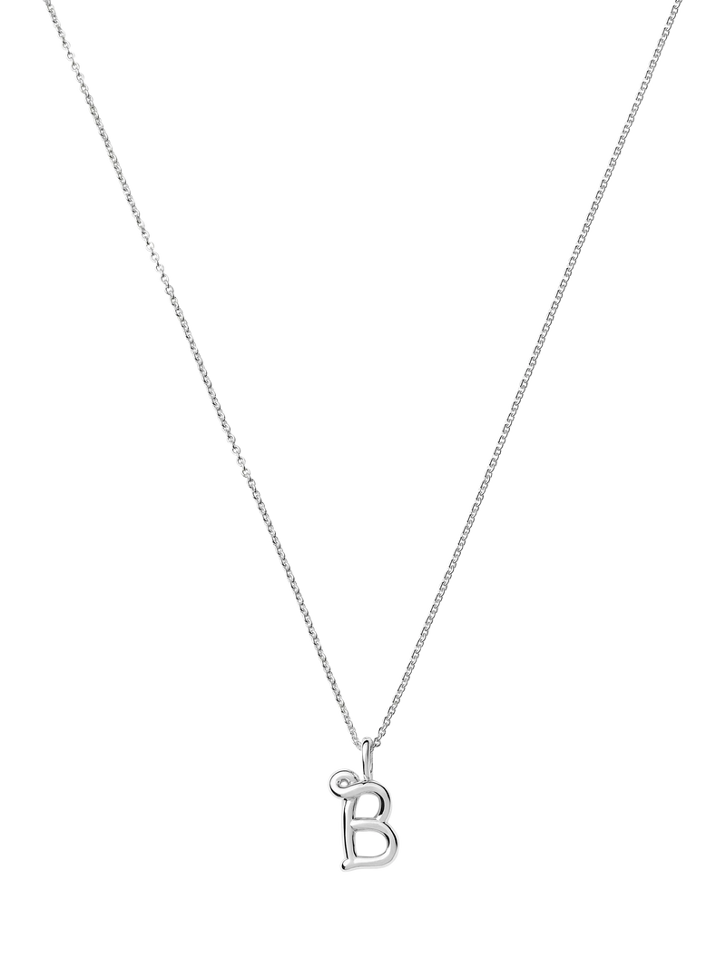 Missoma Curly Molten Mini Initial Pendant Necklace, B