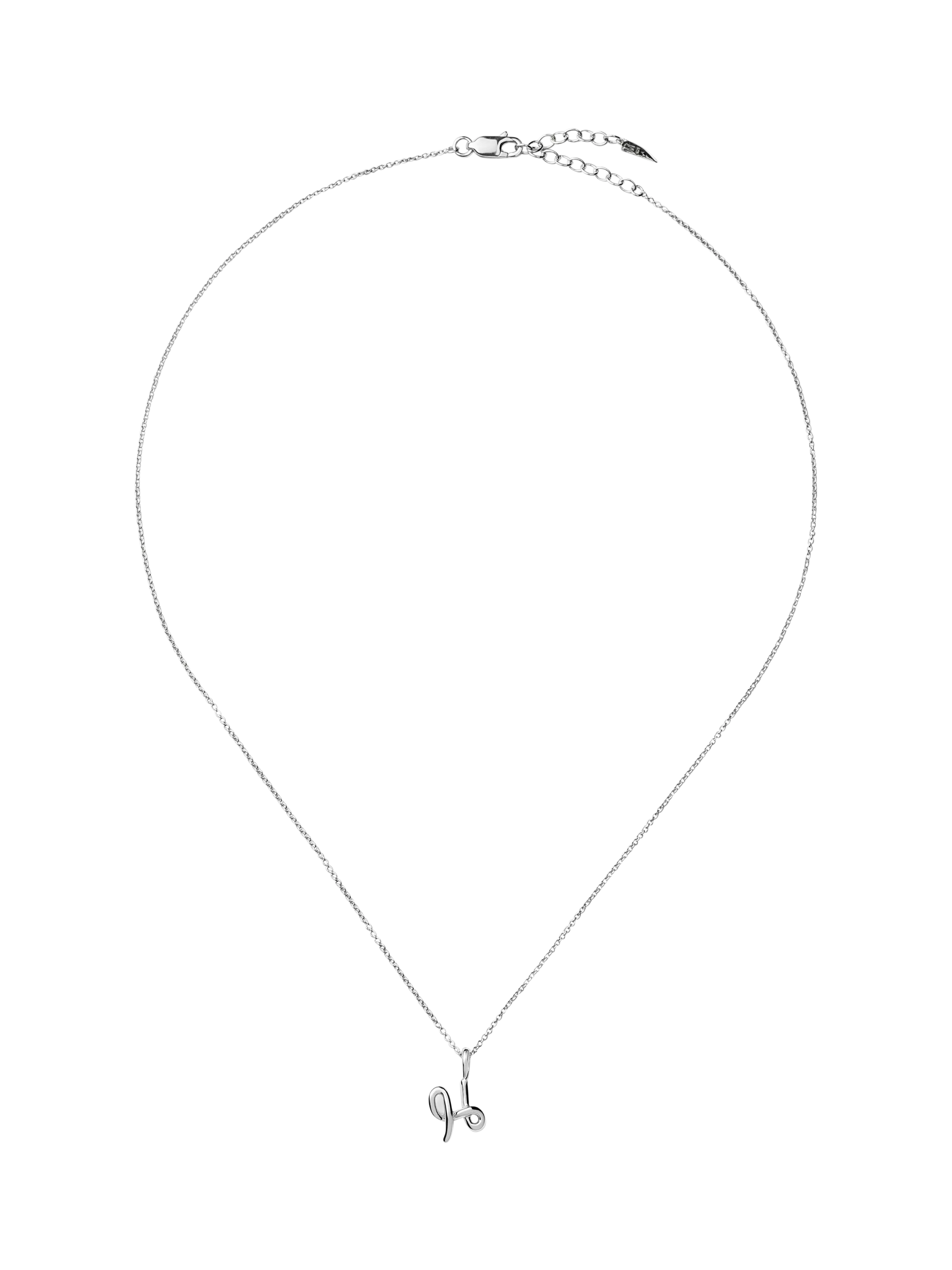 Missoma Curly Molten Mini Initial Pendant Necklace, H