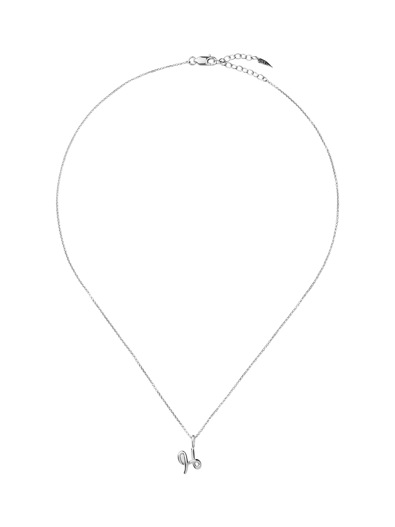Missoma Curly Molten Mini Initial Pendant Necklace, H