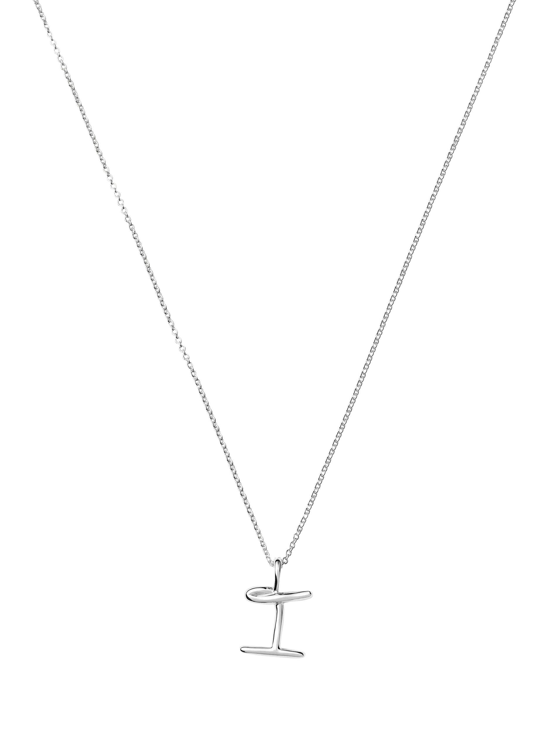 Missoma Curly Molten Mini Initial Pendant Necklace, I