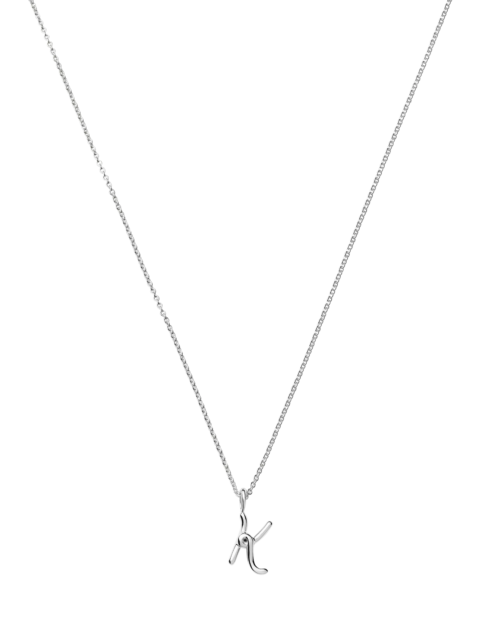 Missoma Curly Molten Mini Initial Pendant Necklace, K