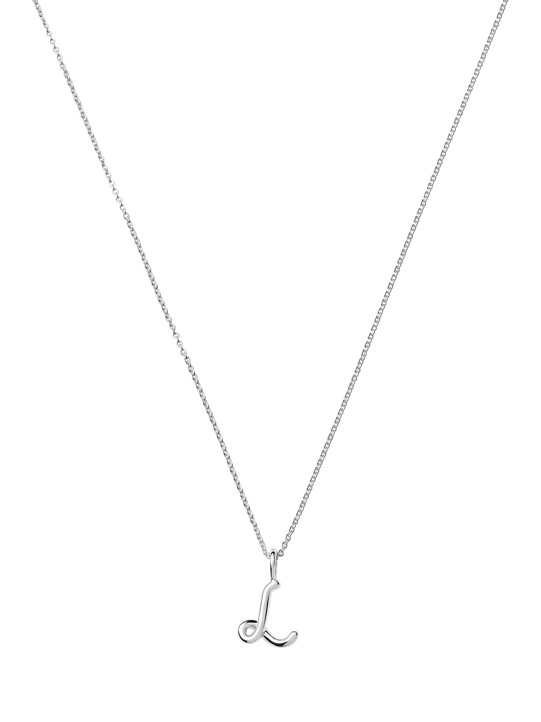Missoma Curly Molten Mini Initial Pendant Necklace, L
